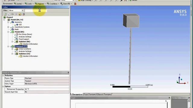 ANSYS CAE 20 1 Transient Dynamics Mode Superposition Method смотреть онлайн