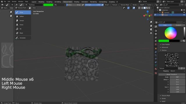 Blender Tutorial - Stencil And Displace Modifier