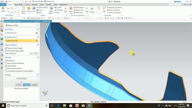 How to develop Blank size? flat pattern? one step formability test in NX 12.0| Hindi смотреть онлайн