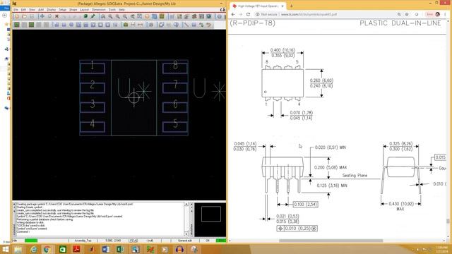 Orcad PCB Design Tutorial - 10 Create smd and through hole footprint смотреть онлайн