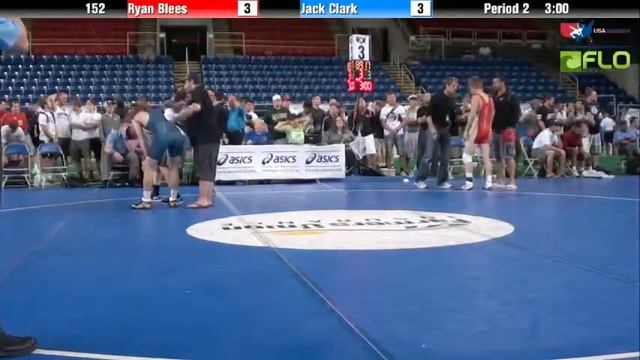 Junior 152 - Ryan Blees (North Dakota) vs. Jack Clark (New Jersey) смотреть онлайн