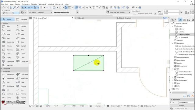 Archicad 24 model a house plan a-z part 2 смотреть онлайн