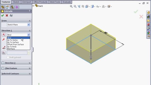 SolidWorks 2010 Tutorials Extruded Boss смотреть онлайн
