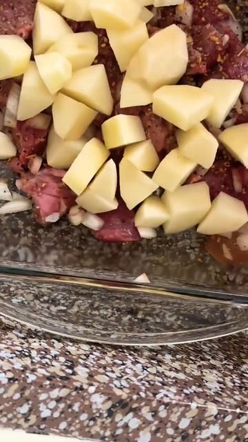 Meat With Potatoes & Tomatoes In The Oven/ Мясо запеченное с овощами в духовке #food #meat #cooking