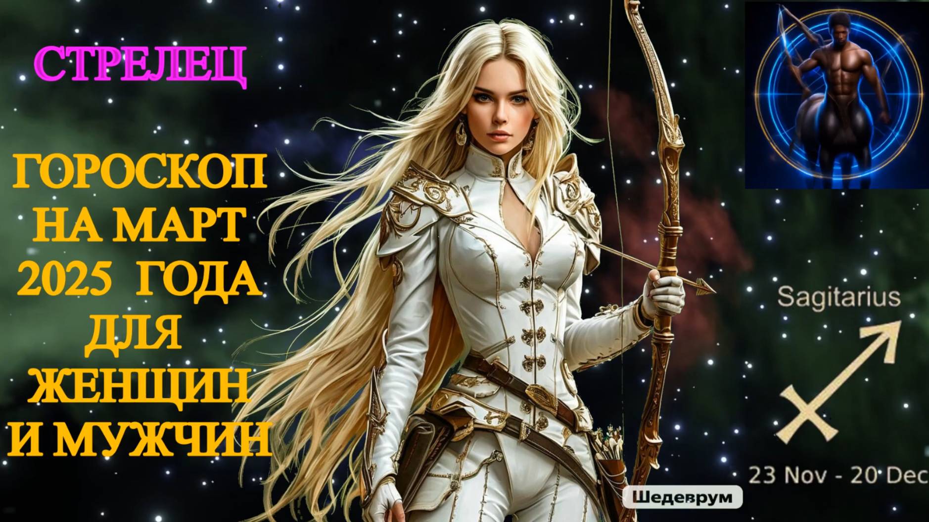 Стрелец. Гороскоп на март 2025 года для женщин и мужчин. смотреть онлайн