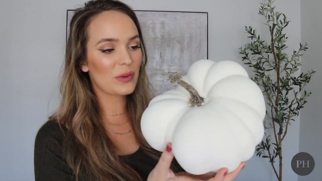 DIY FALL DECOR $1 PUMPKINS || EASY DIY FALL DECOR PROJECT || SUPER CUTE WHITE CHALK PUMPKINS смотреть онлайн