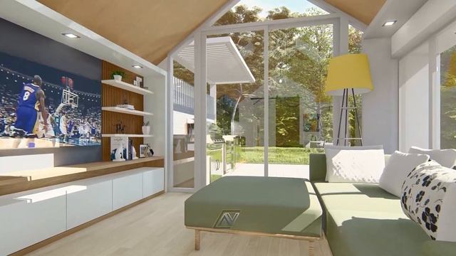 Lumion 11 Animation (Living Room expansion Design) смотреть онлайн