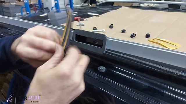 volkswagen multivan 2021+ skyport roof rails installation / tavan çıtası montajı смотреть онлайн