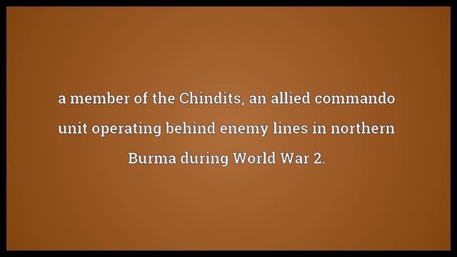 Chindit Meaning смотреть онлайн