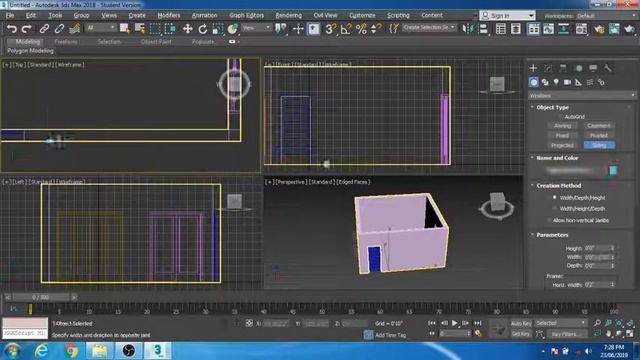 how to create wall in 3ds max hindi, how to create door, how to create windows смотреть онлайн