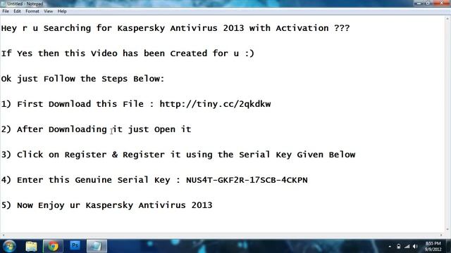 Kaspersky Antivirus 2013 Free Full Version + Serial Key смотреть онлайн
