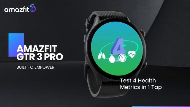 Amazfit GTR 3 Pro Smartwatch | Built to Empower | Smart Health | Made Easy смотреть онлайн