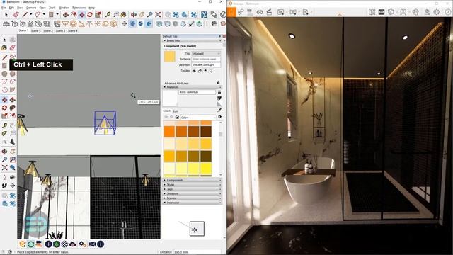 ENSCAPE REALISTIC RENDER TUTORIAL #1 BATHROOM смотреть онлайн