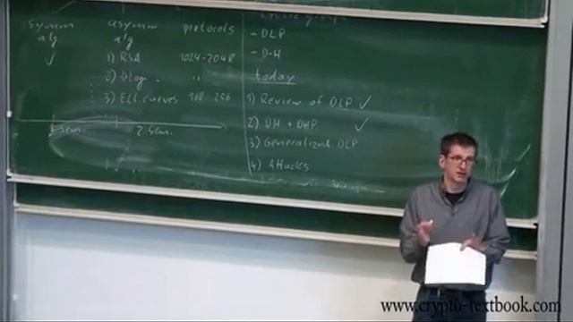 The Generalized Discrete Logarithm Problem and Security of Diffie-Hellman смотреть онлайн