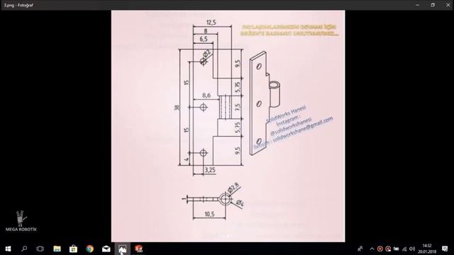 SolidWorks de Menteşe Tasarlayıp Montajladık смотреть онлайн