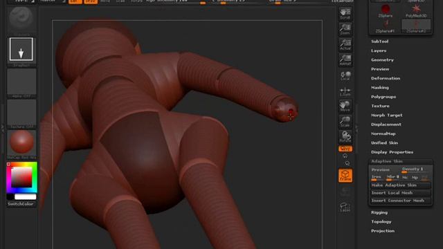 Zbrush 3 1 OverView Continue p4 Zsphere 1 Arabic tutorial смотреть онлайн