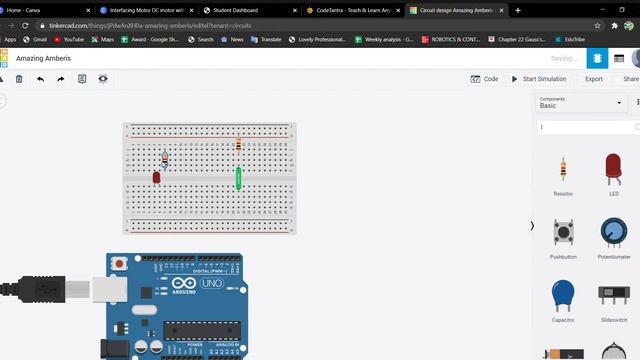 Tilt sensor| Interfacing tilt sensor with Arduino| Controlling LED with Tilt sensor| Tinker CAD смотреть онлайн