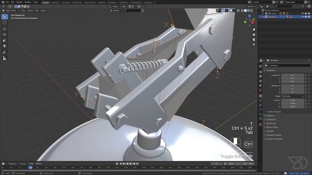 Luxo Jr | Pixar Lamp Rigging Tutorial | Part 2/2 advance Rig | blender 2.9 Free Project File смотреть онлайн