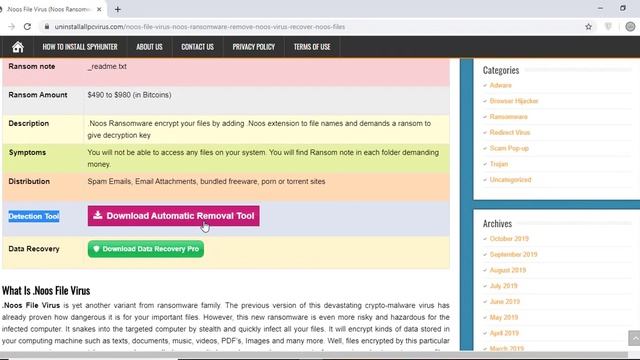 Remove .Noos File Virus/.Noos Ransomware (+Recover Files) смотреть онлайн