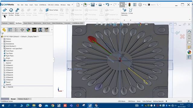 CURVE PROJECT Programming in SOLIDWORKS CAM | CAMWORKS #cad #cam #cnc #vmc #machining #programming смотреть онлайн