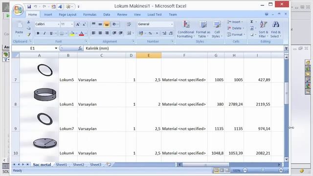 Solidworks Excel Raporlama Makro смотреть онлайн