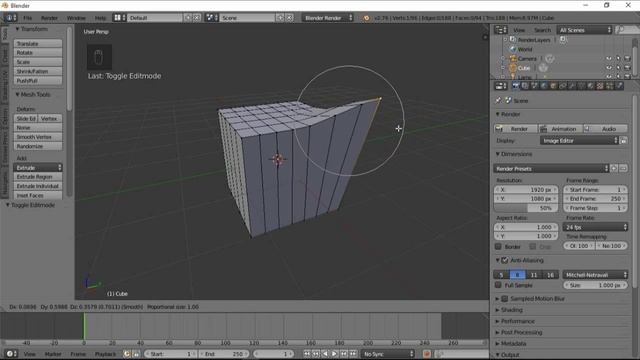 Curso Blender #13 - Proportional Editing смотреть онлайн