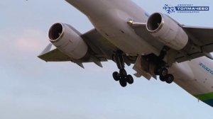 Взлет самолетов из международного аэропорта Новосибирска (Толмачёво)!