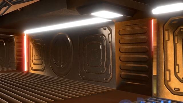 Sci fi corridor Animation using blender and substance painter смотреть онлайн