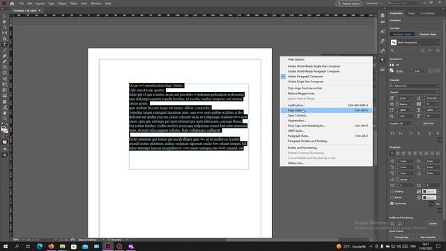 How To Keep Words Together Adobe InDesign Tutorial смотреть онлайн