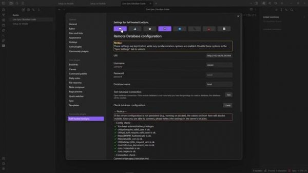 Self-hosted LiveSync Setup for Obsidian App on CasaOS