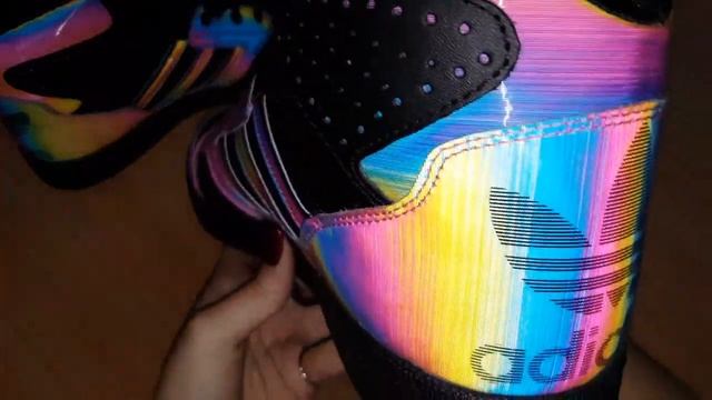 adidas Originals shoes BY RITA ORA - BLACK & RAINBOW смотреть онлайн