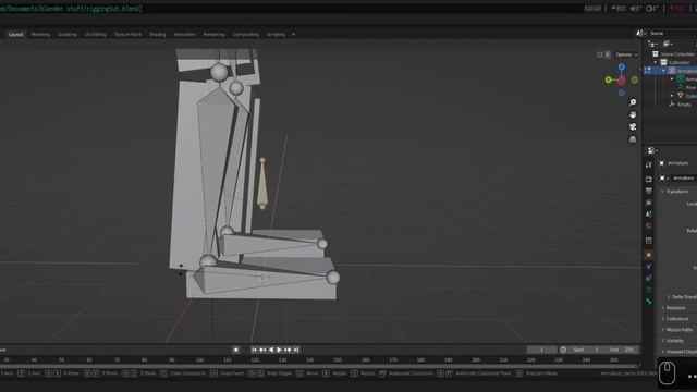 how to make a simple rig + inverse kinematics in blender (full tutorial) смотреть онлайн