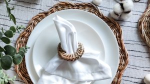 Кольцо для салфетки из бумажной лозы