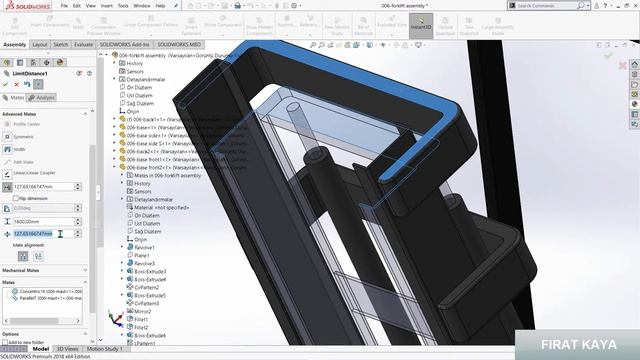 Solidworks Tutorial Modelling Forklift - Full Assemble смотреть онлайн