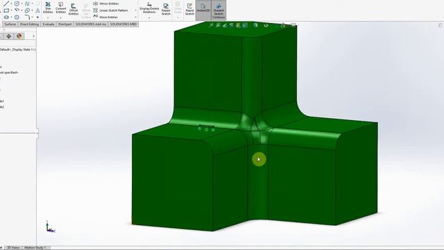 Fix those pesky Solid part Fillet errors in Solidworks using basic Surfacing Tools смотреть онлайн