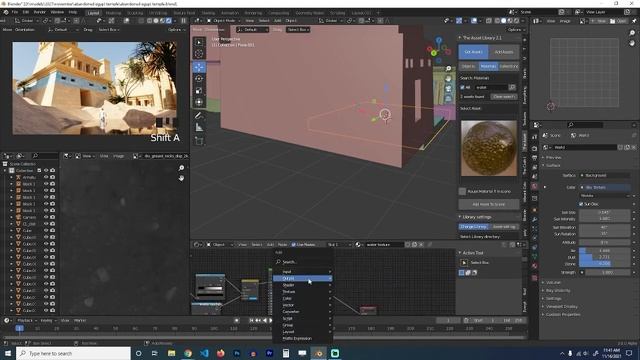how to make acient egyptian tombs concept art in blender смотреть онлайн