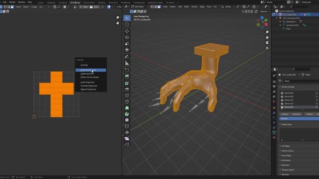 Material ID Blender 004 Smart UV Project = A + U смотреть онлайн