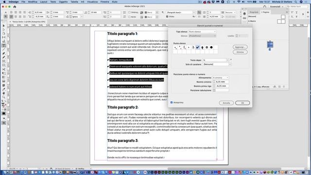 INDESIGN creare elenchi numerati e puntati смотреть онлайн