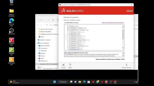 Como instalar o SOLIDWORKS e fazer o download em seu computador #solidworks #engenharia смотреть онлайн