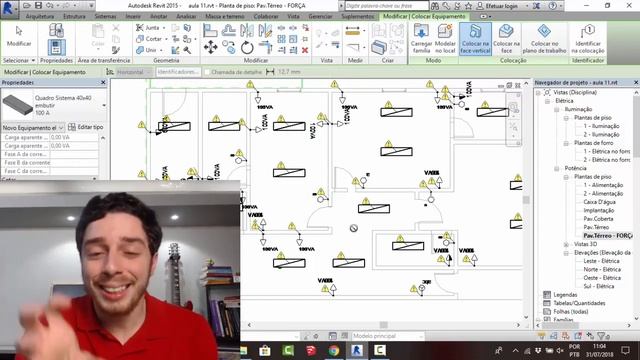 18 - Revit Elétrica (Básico)- Inserindo o Quadro de Distribuição смотреть онлайн