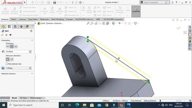 SOLIDWORKS Tutorial For Beginners | Solidworks Evaluate Command | Apply 3d dimensions Solidworks смотреть онлайн
