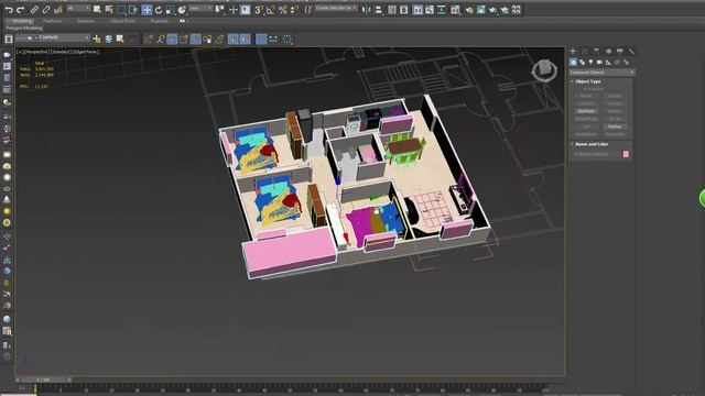 3D plan in 3Ds Max 03 смотреть онлайн