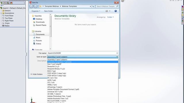 SolidWorks Templates смотреть онлайн