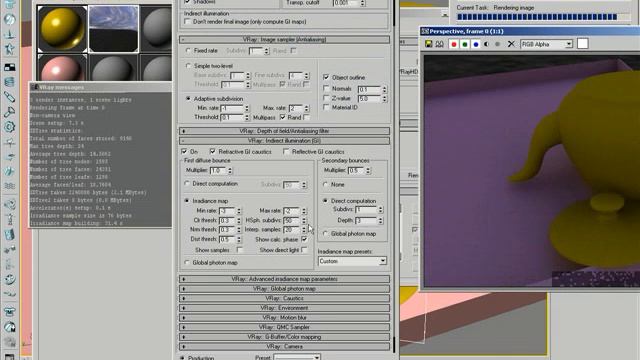 VRay Advance HDRI Settings