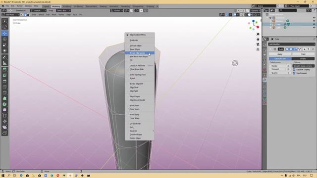 Blender 2.82a - Edge Crease - Tutorial EN (2020) смотреть онлайн