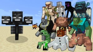 ВИЗЕР ПРОТИВ БОССОВ МАЙНКРАФТ