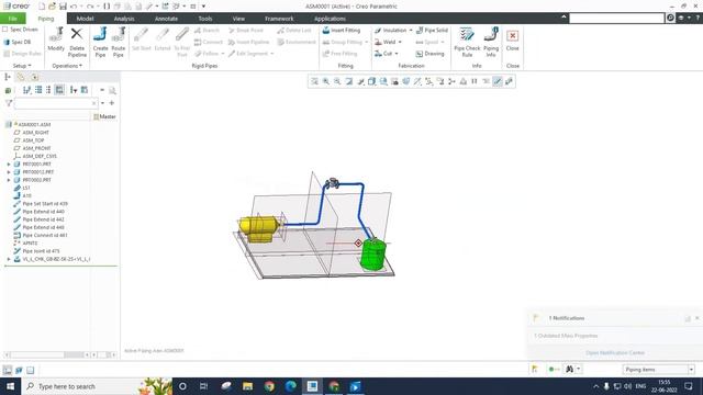 PIPING IN CREO PARAMETRIC