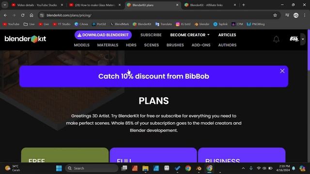 How to install blenderkit addon on Blender 4.1 | Blender Tips Under 2 Minute (BTU2M) смотреть онлайн