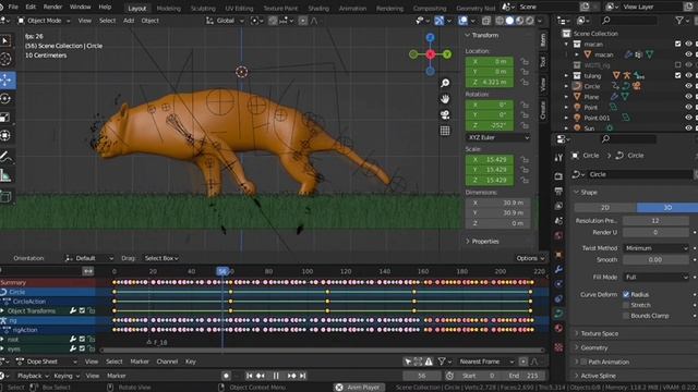 Cheetah Running Preview | Animation Blender смотреть онлайн