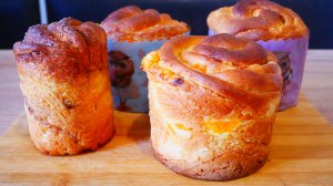 Пышный, как облачко! Краффин с курагой - вкуснее, чем в пекарне! (Пошаговый рецепт)